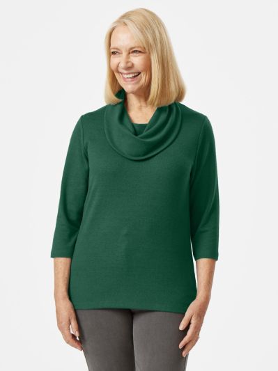 PennyPlain Essential Cowl Neck Top - Dragonfly