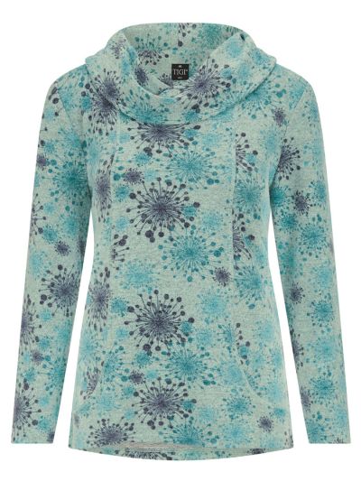 TIGI  Mint Dandelion Cowl Neck Tunic