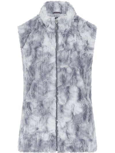 TIGI  Silver Two Tone Fur Gilet