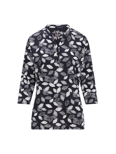 TIGI  Mono Leaf Print Tunic