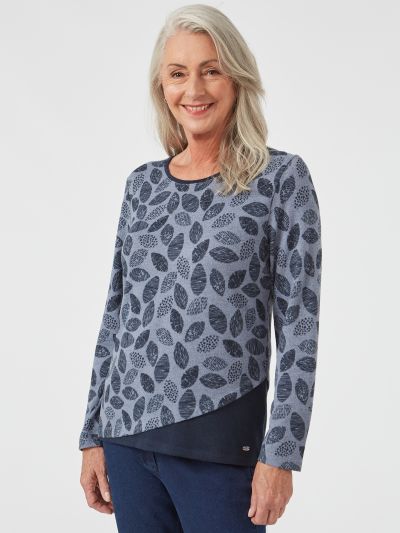 TIGI  Solid Curved Hem Panel Top