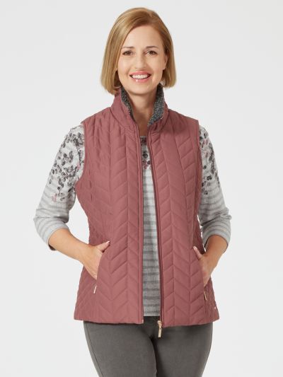 TIGI Fleece Collar Gilet