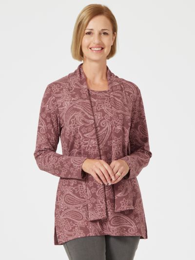 TIGI Paisley Tunic With Scarf