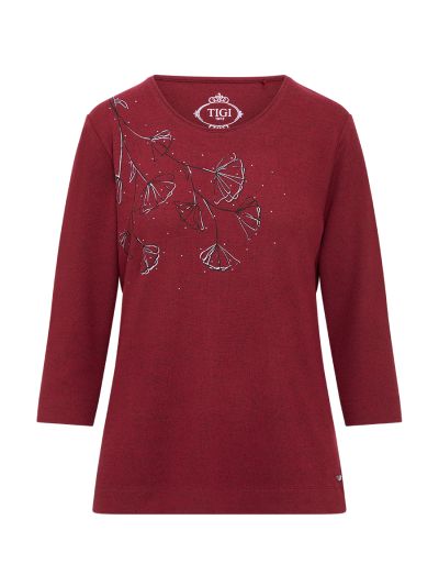 TIGI Paisley Placement Round Neck Top