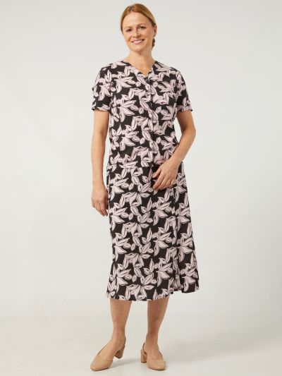 TIGI Graphic Leaf Print Skirt