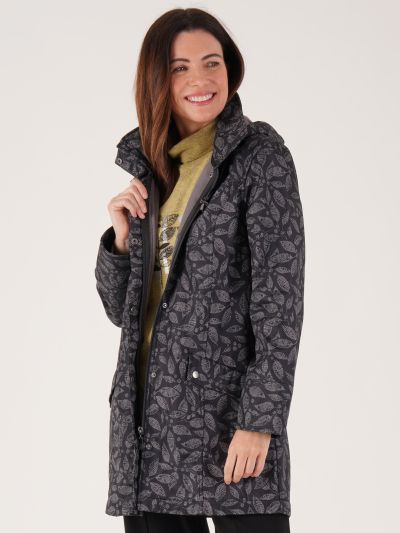 TIGI Tonal Stamp Leaf Print Coat