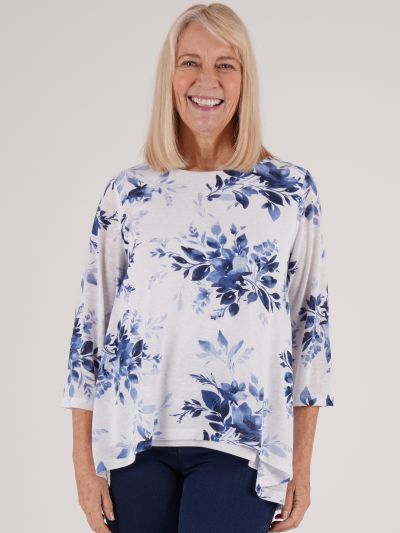 TIGI 2 Layer Floral Top