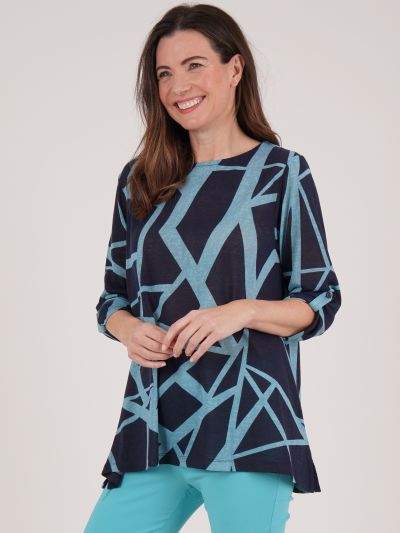 TIGI Zig-zag All-over Print Tunic