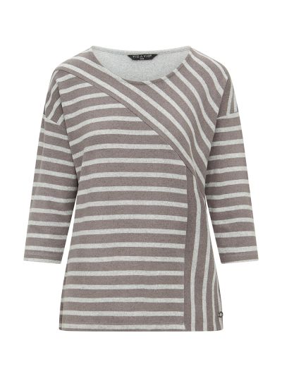 VIZ-A-VIZ  Cut N Sew Stripe Top