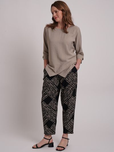 VIZ-A-VIZ Mono Trellis All-over-print Trouser