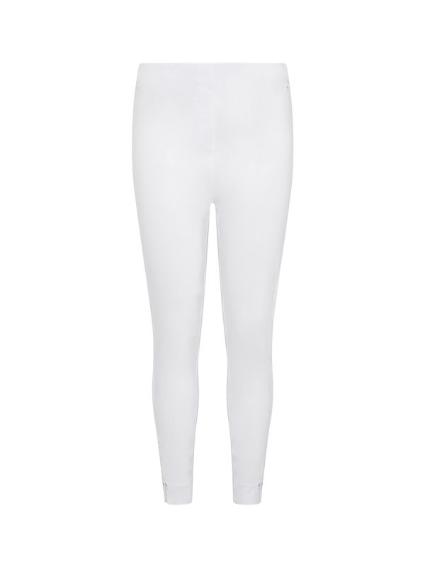 PENNY PLAIN Cropped Bengaline Ankle Grazer Trousers - White