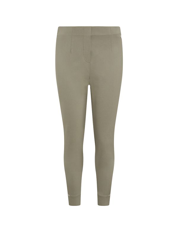 PENNY PLAIN Cropped Bengaline Trousers - Sage